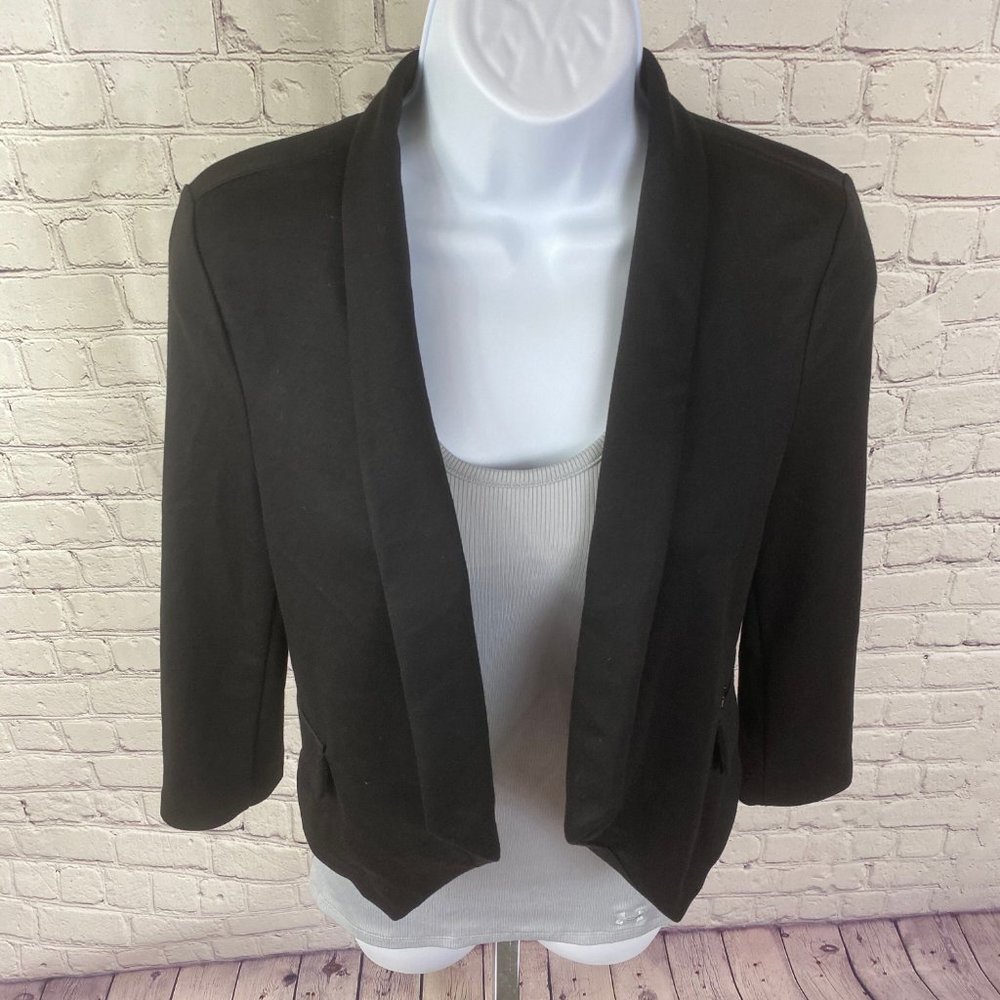 Guess Shavona Assymetrical Black Blazer Jacket - Picture 4 of 14